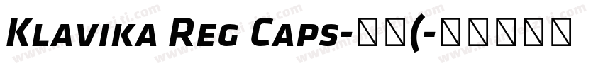 Klavika Reg Caps-常规(字体转换
